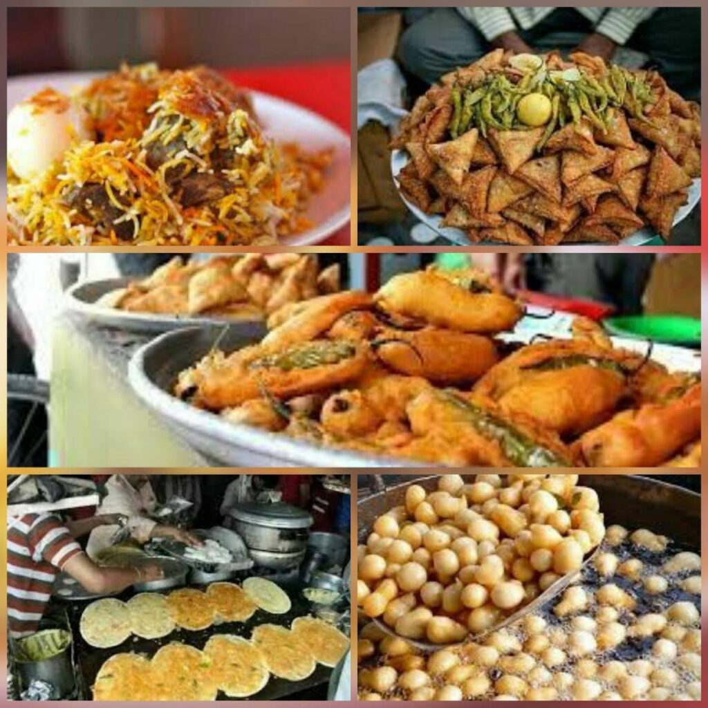 Famous places for street foods in hyderabad